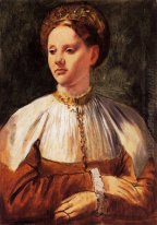 portrait of a young woman after bacchiacca 1859