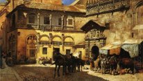 Market Square in Front of the Sacristy and Doorway of the Cathed