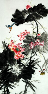 Lotus - peinture chinoise