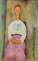 girl with a polka dot blouse 1919