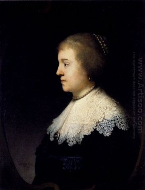 Portret van Amalia van Solms 1632