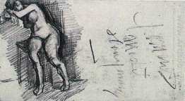 Female Nude Seated 1886