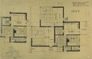 Studio-appartement ontwerpplannen en Axonometry 1927