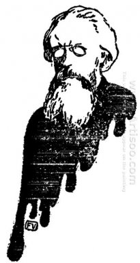 Portrait Der russische Philosoph Nikolai Konstantinowitsch Mikha