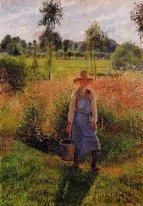 Por la tarde jardinero sol eragny 1899