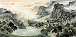 Mountain and water - Chinese painting