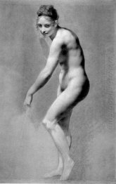 Female Nude Leaning