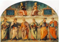 Prudence And Justice With Six Antique Wisemen
