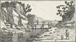 Rocky Landscape with road along river