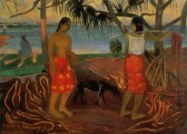 under the pandanus 1891