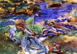 Turkish Woman By A Stream 1907