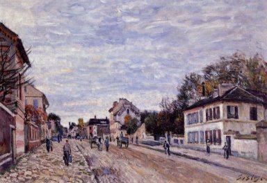 Straßenszene in Mergel 1876