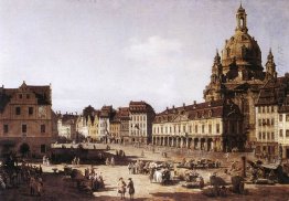 New Market Square In Dresden 1750