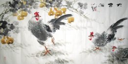 Chicken&Gourd - Chinese Painting