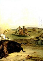 Indians Hunting The Bison [ Right ]