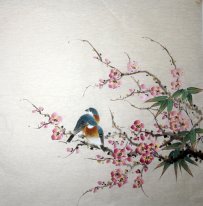 Vogels&Bloemen - Chinees schilderij