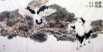 Crane & Pine - Peinture chinoise