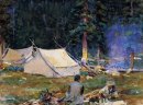 Camping vid sjön O Hara 1916