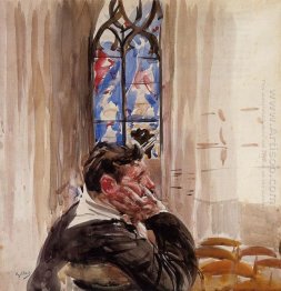 Portrait Of A Man In Church 1900