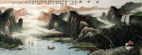 Montagnes, l'eau - peinture chinoise