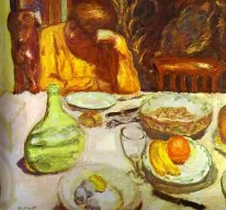 Karaf Marthe Bonnard met haar hond 1915