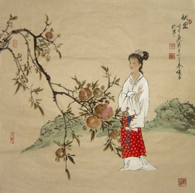 Beautiful Lady - Chinese Painting