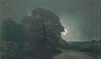Kanten av en Heath By Moonlight 1810 1