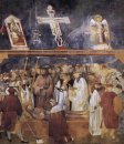 St Jerome Comprobación de los estigmas en el cuerpo de St Franci