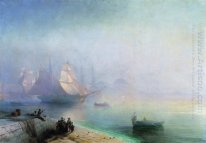 The Bay Of Naples Pada Misty Morning 1874