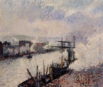 steamboats in the port of rouen 1896