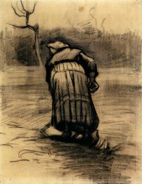 Peasant Woman Lifting Potatoes 3 1885