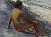 Ragazzo in riva al mare 1895