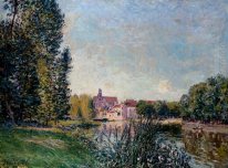 loing river and church at moret 1886