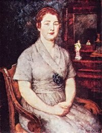 Portrait of the artist's wife Maria Ivanovna Mashkova