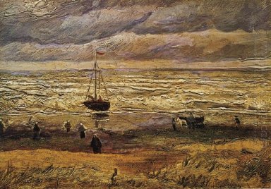 Lihat Of The Sea At Scheveningen 1882