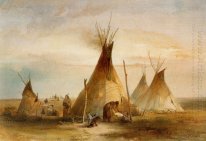 Sioux teepee från volym 1 av "resor i inrikesNord