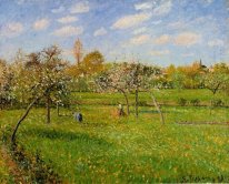 mañana de primavera nublado eragny 1900