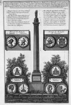 Altrorilievo anderen Seite der Säule Zwei Branchen