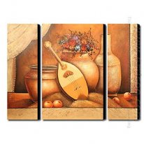 Hand-painted Oil Painting Still Life Landscape - Set of 3