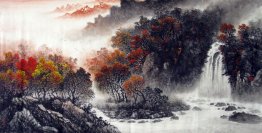 Waterfall - Chinese Painting