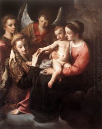 the mystic marriage of st catherine 1587