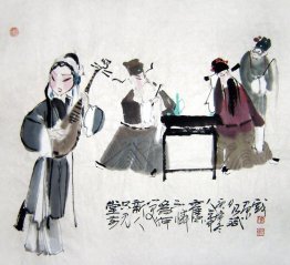 Opera Figures - Chinese Painting