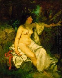 Bather Sleeping By A Brook