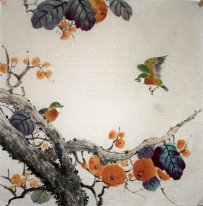 Pájaros y flores - Pintura china