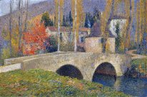 The Bridge in Labastide du Vert in Autumn