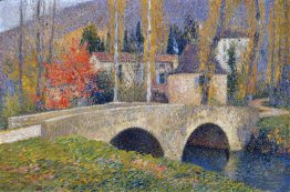 The Bridge in Labastide du Vert in Autumn