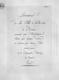 The Title Page Bearing The Inscription De La Villa Altoviti Pain