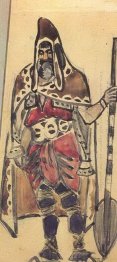 Viking Merchant Costume Design For The Opera Sadko 1897