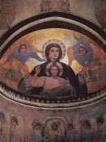 Un affresco di M. Nesterov Da Akhali Zarzma Monastero Abastumani