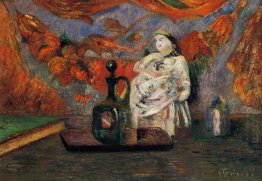 still life with carafe and ceramic figure 1885